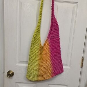 Multicolor Knit Shoulder Bag‎